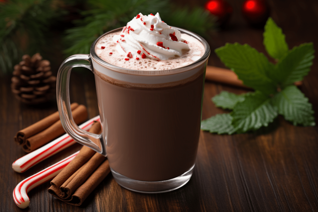 Peppermint Homemade Hot Chocolate